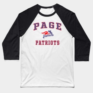 Page High School Patriots Baseball T-Shirt